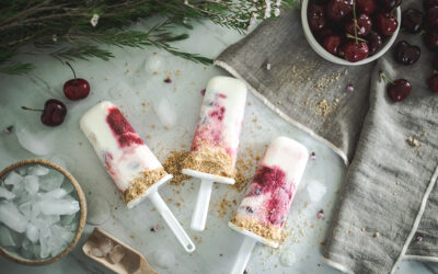 Cool Down with Our Cherry Berry Cheesecake Popsicles