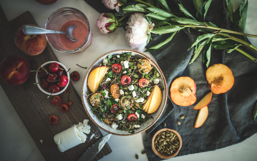 Cherry Summer Stone Fruit Salad