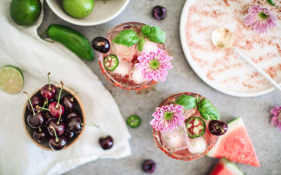 Cheers to Summer with this Spicy Cherry Watermelon Margarita