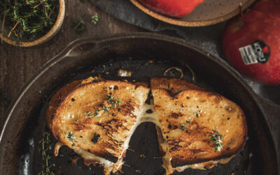 Cheesy Apple Onion Grilled Cheese