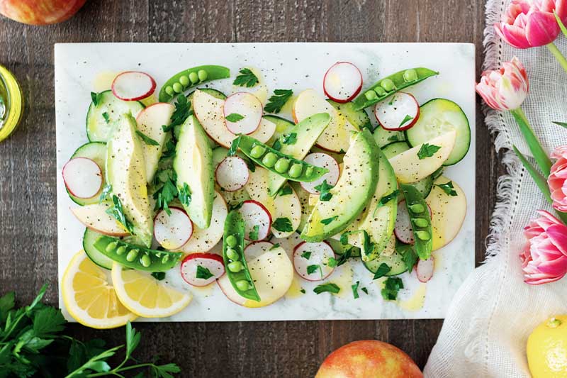 Apple Snap Pea Spring Salad