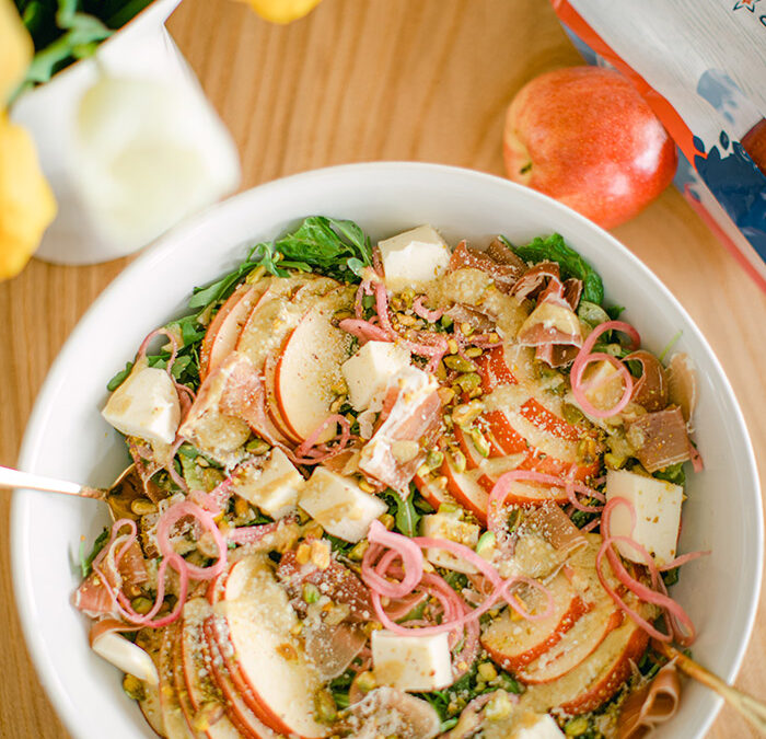 Spring Apple Proscuitto Salad